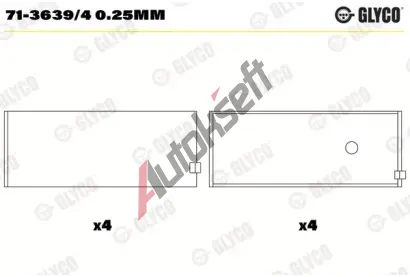 GLYCO Ojnin loisko GLC 71-3639/4 0.25mm, 71-3639/4 0.25mm