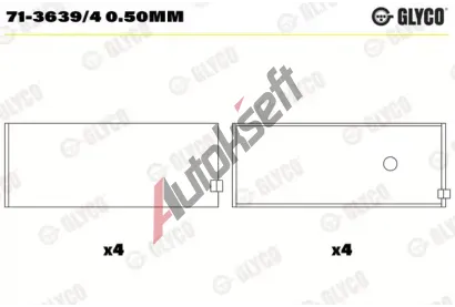 GLYCO Ojnin loisko GLC 71-3639/4 0.50mm, 71-3639/4 0.50mm