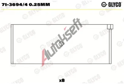 GLYCO Ojnin loisko GLC 71-3694/4 0.25mm, 71-3694/4 0.25mm