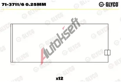 GLYCO Ojnin loisko GLC 71-3711/6 0.25MM, 71-3711/6 0.25MM