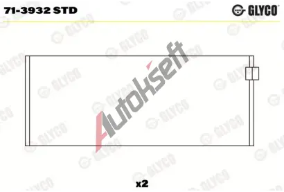 GLYCO Ojniční ložisko GLC 71-3932 STD, 71-3932 STD GLYCO Ojniční ložisko GLC 71-3932 STD, 71-3932 STD