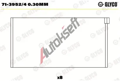 GLYCO Ojnin loisko GLC 71-3952/4 0.30mm, 71-3952/4 0.30mm