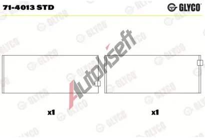 GLYCO Ojniční ložisko GLC 71-4013 STD, 71-4013 STD GLYCO Ojniční ložisko GLC 71-4013 STD, 71-4013 STD