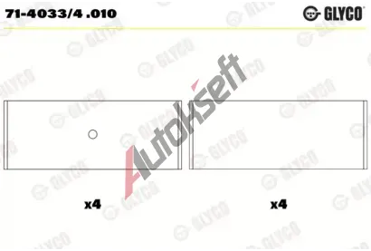 GLYCO Ojnin loisko GLC 71-4033/4 .010, 71-4033/4 .010