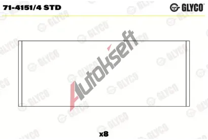 GLYCO Ojnin loisko GLC 71-4151/4 STD, 71-4151/4 STD