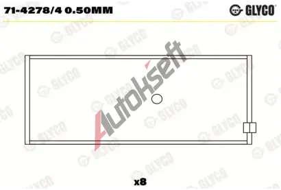 GLYCO Ojnin loisko GLC 71-4278/4 0.50mm, 71-4278/4 0.50mm