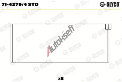 GLYCO Ojni�n� lo�isko GLC 71-4279/4 STD, 71-4279/4 STD