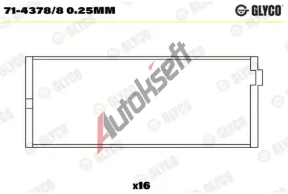 GLYCO Ojnin loisko GLC 71-4378/8 0.25mm, 71-4378/8 0.25mm