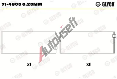 GLYCO Ojnin loisko GLC 71-4805 0.25mm, 71-4805 0.25mm