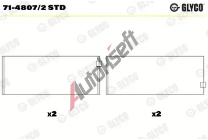 GLYCO Ojnin loisko GLC 71-4807/2 STD, 71-4807/2 STD
