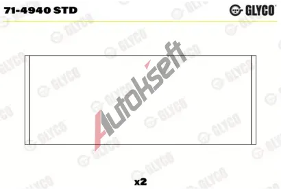 GLYCO Ojniční ložisko GLC 71-4940 STD, 71-4940 STD  GLYCO Ojniční ložisko GLC 71-4940 STD, 71-4940 STD