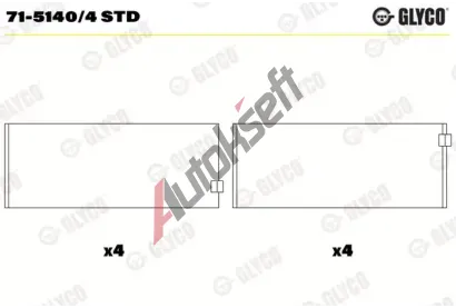 GLYCO Ojnin loisko GLC 71-5140/4 STD, 71-5140/4 STD