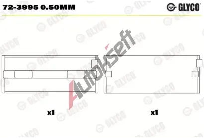 GLYCO Loiska klikovho hdele GLC 72-3995 0.50mm, 72-3995 0.50mm