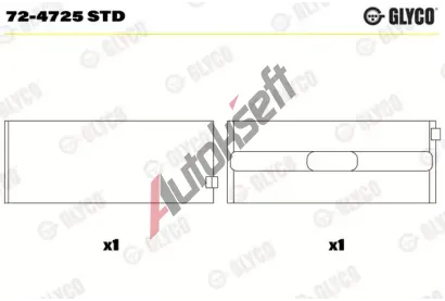 GLYCO Loiska klikovho hdele GLC 72-4725 STD, 72-4725 STD