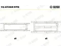 Loiska klikovho hdele GLYCO ‐ GLC 72-4726H STD