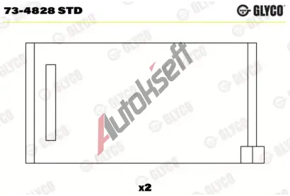GLYCO Loisko vakovho hdele GLC 73-4828 STD, 73-4828 STD
