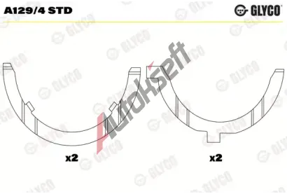 GLYCO Distann kotou klikovho hdele GLC A129/4 STD, A129/4 STD