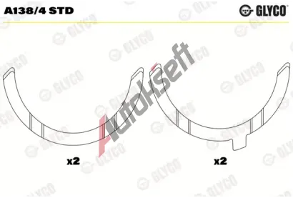 GLYCO Distann kotou klikovho hdele GLC A138/4 STD, A138/4 STD