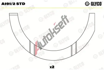 GLYCO Distann kotou klikovho hdele GLC A191/2 STD, A191/2 STD