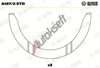 GLYCO Distanční kotouč klikového hřídele GLC A197/2 STD, A197/2 STD GLYCO Distanční kotouč klikového hřídele GLC A197/2 STD, A197/2 STD
