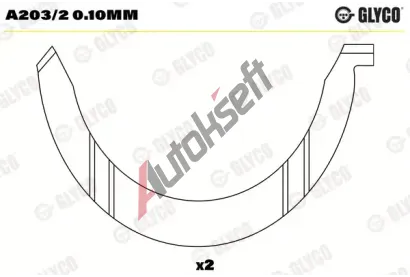 GLYCO Distann kotou klikovho hdele GLC A203/2 0.10mm, A203/2 0.10mm