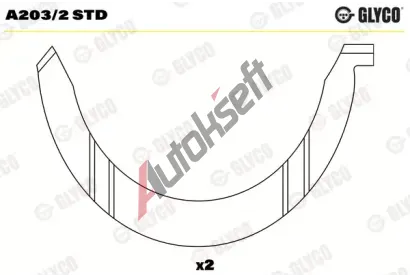 GLYCO Distann kotou klikovho hdele GLC A203/2 STD, A203/2 STD