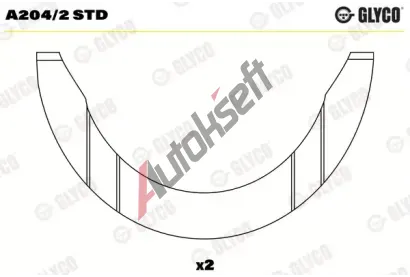 GLYCO Distanční kotouč klikového hřídele GLC A204/2 STD, A204/2 STD GLYCO Distanční kotouč klikového hřídele GLC A204/2 STD, A204/2 STD