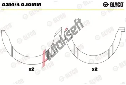 GLYCO Distann kotou klikovho hdele GLC A214/4 0.10mm, A214/4 0.10mm