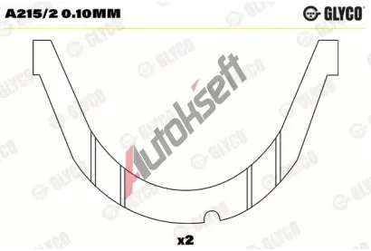 GLYCO Distann kotou klikovho hdele GLC A215/2 0.10mm, A215/2 0.10mm