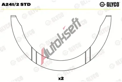GLYCO Distann kotou klikovho hdele GLC A241/2 STD, A241/2 STD