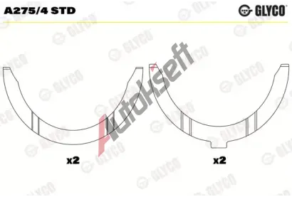 GLYCO Distanční kotouč klikového hřídele GLC A275/4 STD, A275/4 STD  GLYCO Distanční kotouč klikového hřídele GLC A275/4 STD, A275/4 STD