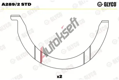 GLYCO Distann kotou klikovho hdele GLC A289/2 STD, A289/2 STD