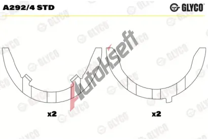 GLYCO Distann kotou klikovho hdele GLC A292/4 STD, A292/4 STD