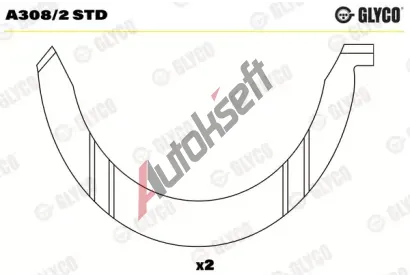 GLYCO Distann kotou klikovho hdele GLC A308/2 STD, A308/2 STD