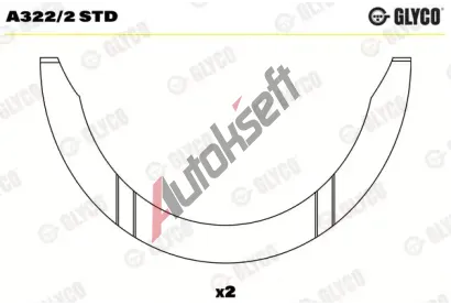 GLYCO Distann kotou klikovho hdele GLC A322/2 STD, A322/2 STD