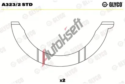 GLYCO Distanční kotouč klikového hřídele GLC A323/2 STD, A323/2 STD  GLYCO Distanční kotouč klikového hřídele GLC A323/2 STD, A323/2 STD
