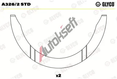 GLYCO Distann kotou klikovho hdele GLC A326/2 STD, A326/2 STD