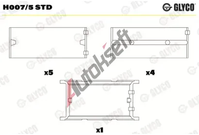GLYCO Loiska klikovho hdele GLC H007/5 STD, H007/5 STD