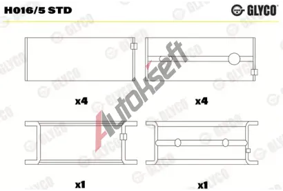 GLYCO Loiska klikovho hdele GLC H016/5 STD, H016/5 STD