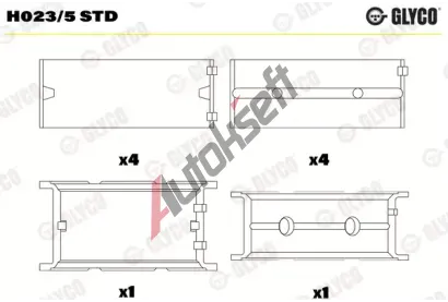 GLYCO Loiska klikovho hdele GLC H023/5 STD, H023/5 STD