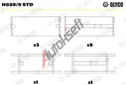 GLYCO Loiska klikovho hdele GLC H025/5 STD, H025/5 STD