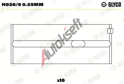 GLYCO Loiska klikovho hdele GLC H026/5 0.25mm, H026/5 0.25mm