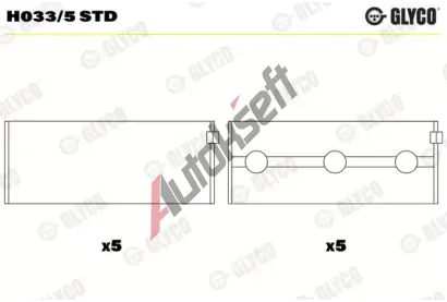 GLYCO Ložiska klikového hřídele GLC H033/5 STD, H033/5 STD GLYCO Ložiska klikového hřídele GLC H033/5 STD, H033/5 STD