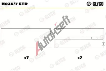 GLYCO Loiska klikovho hdele GLC H035/7 STD, H035/7 STD