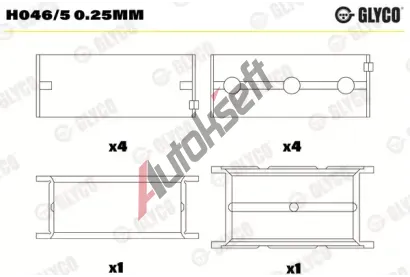 GLYCO Loiska klikovho hdele GLC H046/5 0.25mm, H046/5 0.25mm