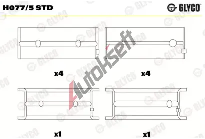 GLYCO Lo�iska klikov�ho h��dele GLC H077/5 STD, H077/5 STD