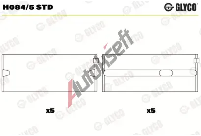 GLYCO Loiska klikovho hdele GLC H084/5 STD, H084/5 STD