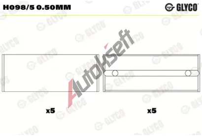 GLYCO Loiska klikovho hdele GLC H098/5 0.50mm, H098/5 0.50mm