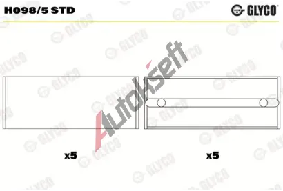 GLYCO Loiska klikovho hdele GLC H098/5 STD, H098/5 STD