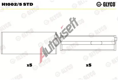 GLYCO Loiska klikovho hdele GLC H1002/5 STD, H1002/5 STD